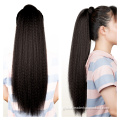 Drawstring Ponytail Yaki Straight Clip in Wrap Around Hair Piece Manufactory